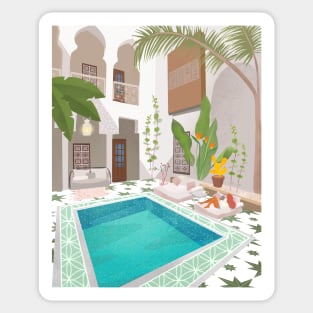 Marrakech Riad Sticker